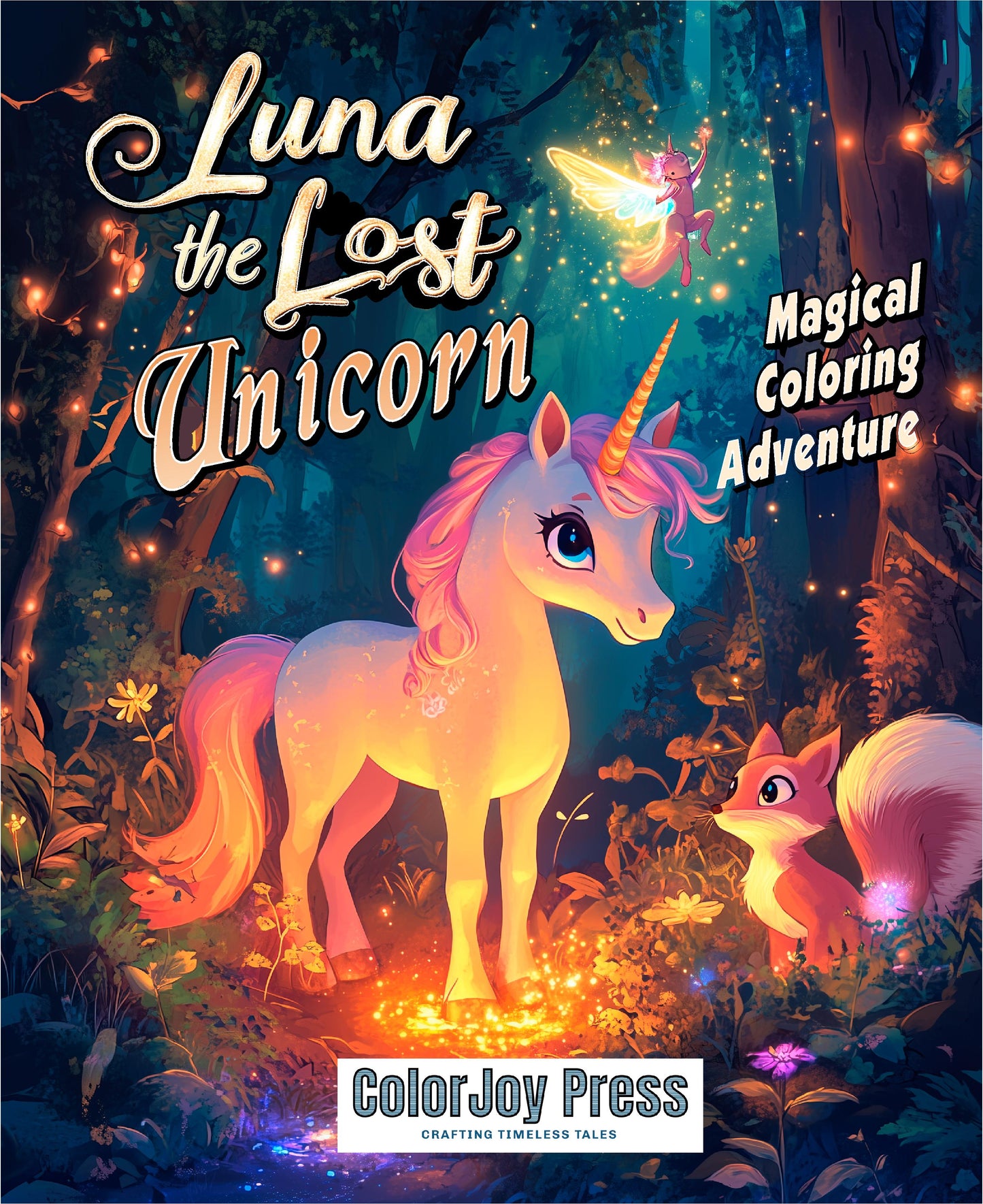 Luna the Lost Unicorn Coloring Book