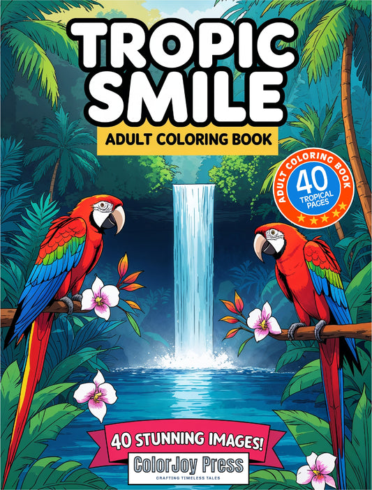 Tropic Smile Adult Coloring Book